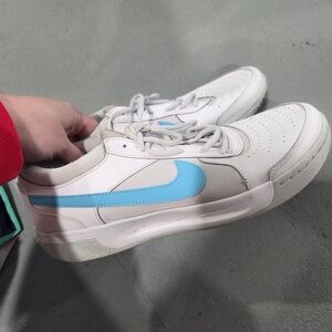 Men's Nike Zoom Court Lite 3 White/Baltic Blue-Photon Dust - SZ 11